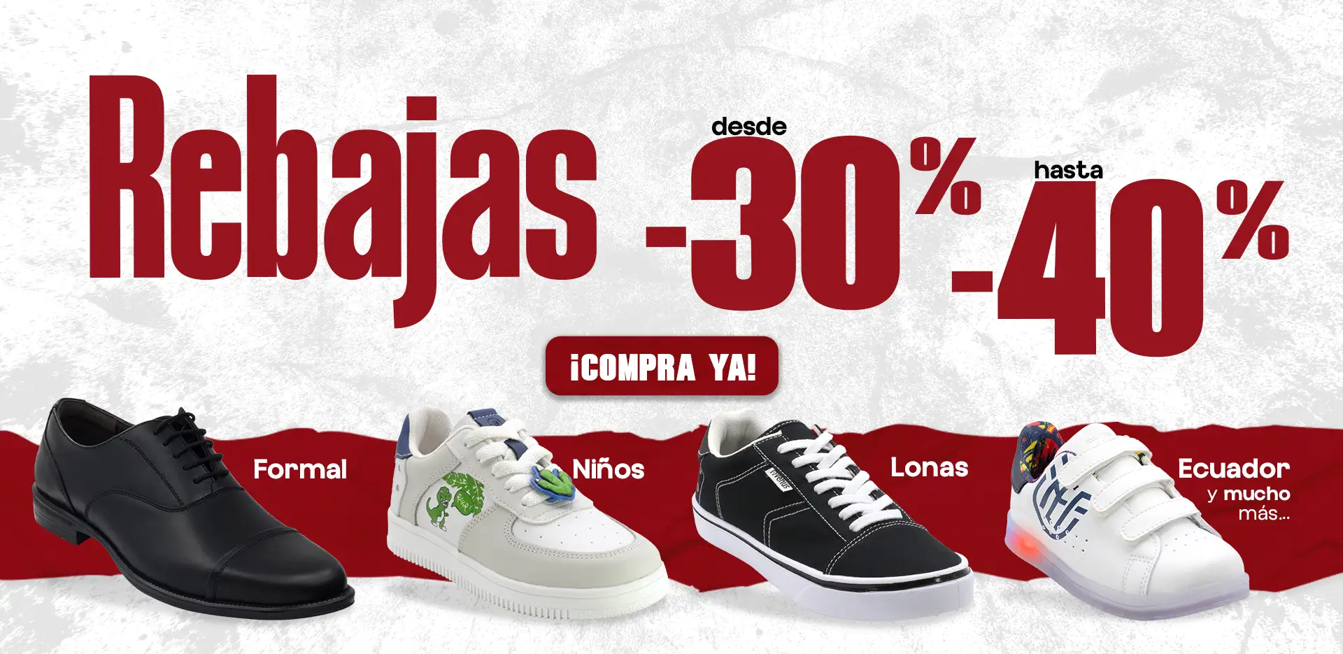 Rebajas en calzado en Zapatos Venus Ecuador